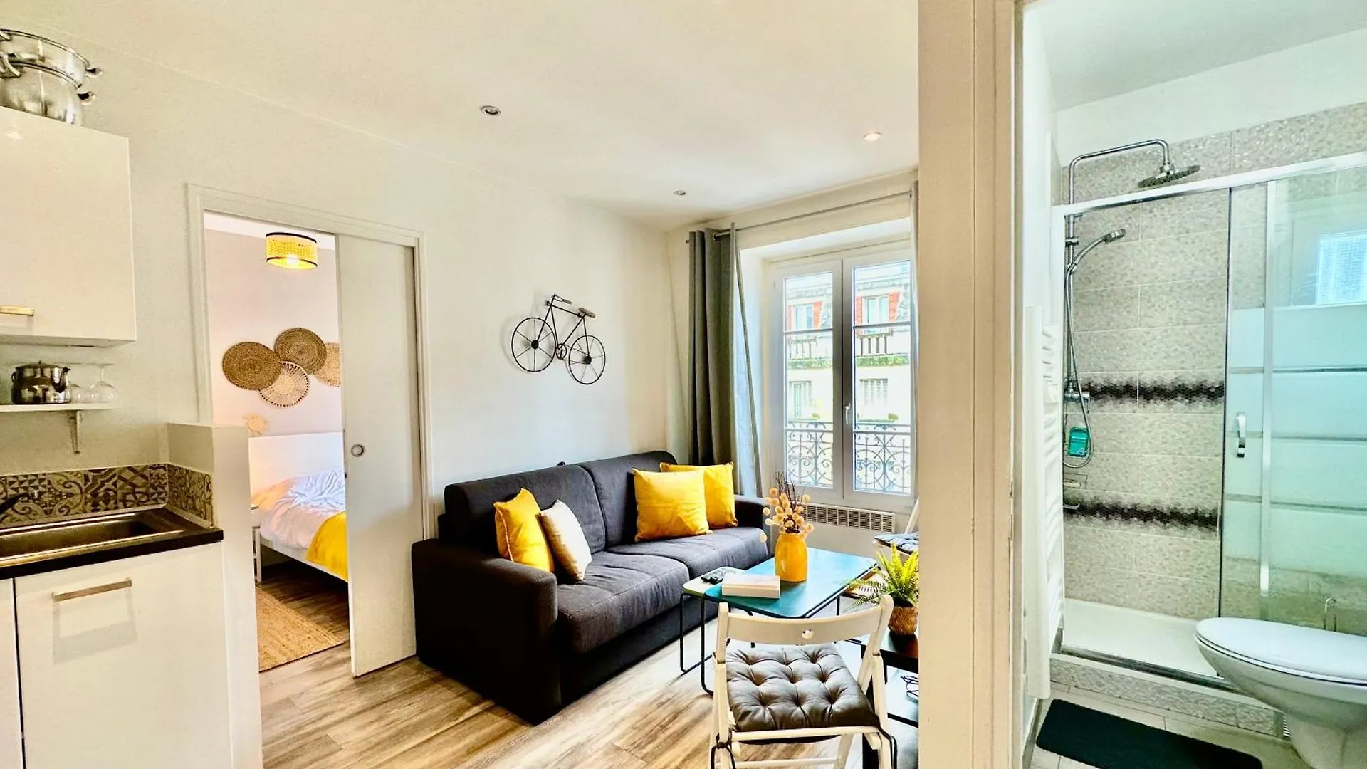 Bright And Stylish For 4 Next Eiffel Tower Apartament